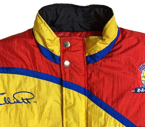 RARE Bill Elliott McDonalds NASCAR Racing Champions Apparel Jacket M Quilted Vintage - Bild 5 von 18