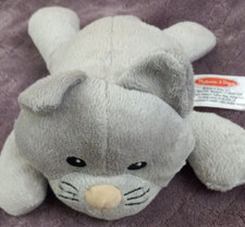 Melissa Doug Kitty Cat Kitten Gray 9 Inch Plush Stuffed Animal Toy Gift
