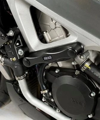 Protectores contra choques R&G negros - Patinadores de cuadro para Aprilia RSV4 1100 19-20 de fábrica Foto 3 de 4