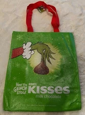 New w/ Tag Hershey Chocolate World Grinch Kisses Reusable Tote Bag