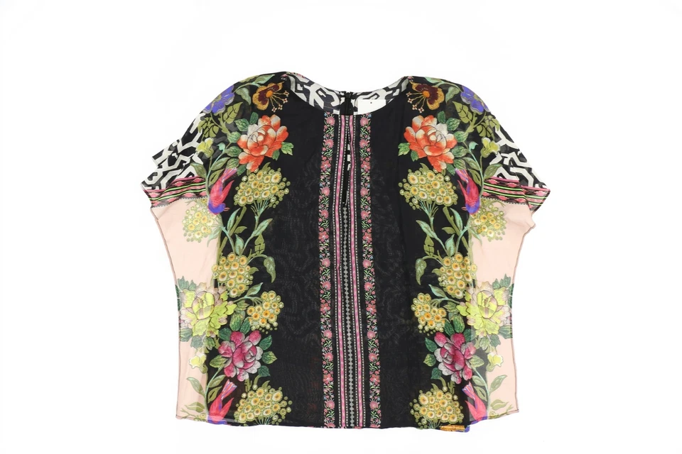 Blusa de seda con estampado floral y laberinto ETRO para mujer 187326 talla It 40 / EE. UU. 4 Foto 2 de 4