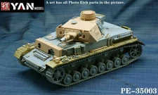Yan Model PE-35003 1/35 Pz.Kpfw.IV Ausf.F1 Detail Up Set for Border Model BT-003