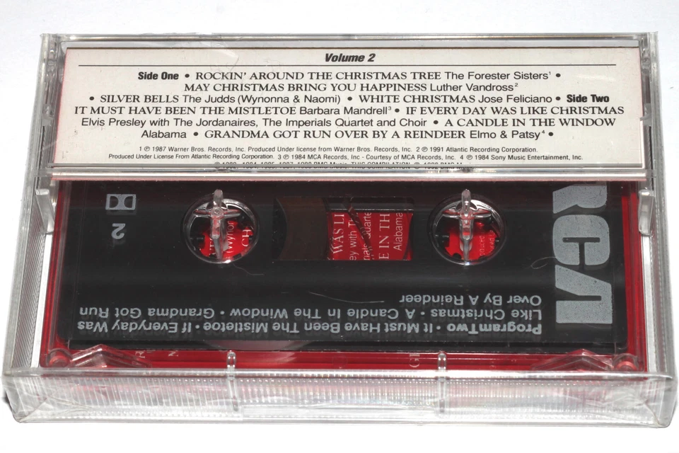 Christmas : Holiday Music 1992 Collection Vol. 2 (Cassette Tape) NEW SEALED - Image 2 of 4