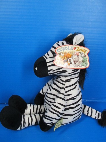 Vintage Target Cuddle Zone sitzendes Zebra Regal Sitter Plüsch mit Etikett 16 Zoll - Bild 2 von 11