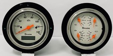 1937 1938 1939 Ford Car 2 Gauge Dash Panel Quad Style Insert Set