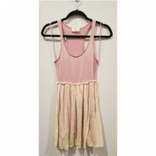 PINS AND NEEDLES Pink Lace Dress Size S