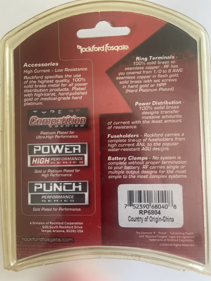 Rockford Fosgate Crimp Spades 8 Gauge RP 6804 - Image 2 of 4