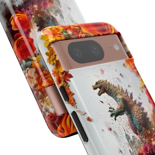 Phone Ink - Tough Case for iPhone Galaxy Pixel - Dino Monster Kaiju Paper Cut - Picture 183 of 191