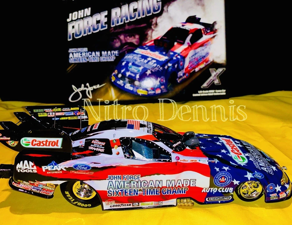 NHRA JOHN FORCE 1:24 литой американский сделано действие NITRO смешной автомобиль верхний топлива 14 - Изображение 3 из 4