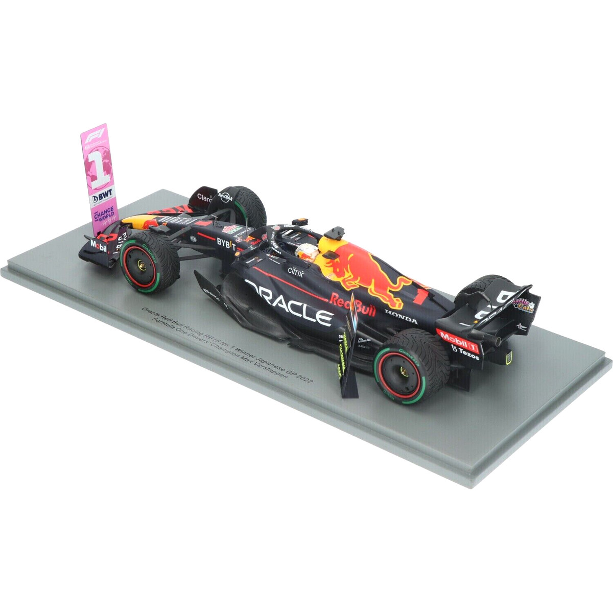 1/18 Red Bull RB18 Winner Japan GP 2022 Champion Max