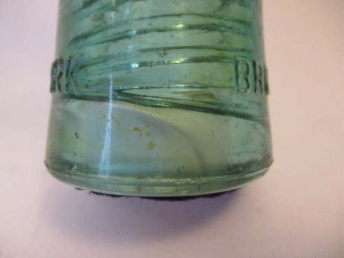 Antique Vintage Blue Glass Insulator Brookfield New York Tonopah and Goldfield - Picture 9 of 9