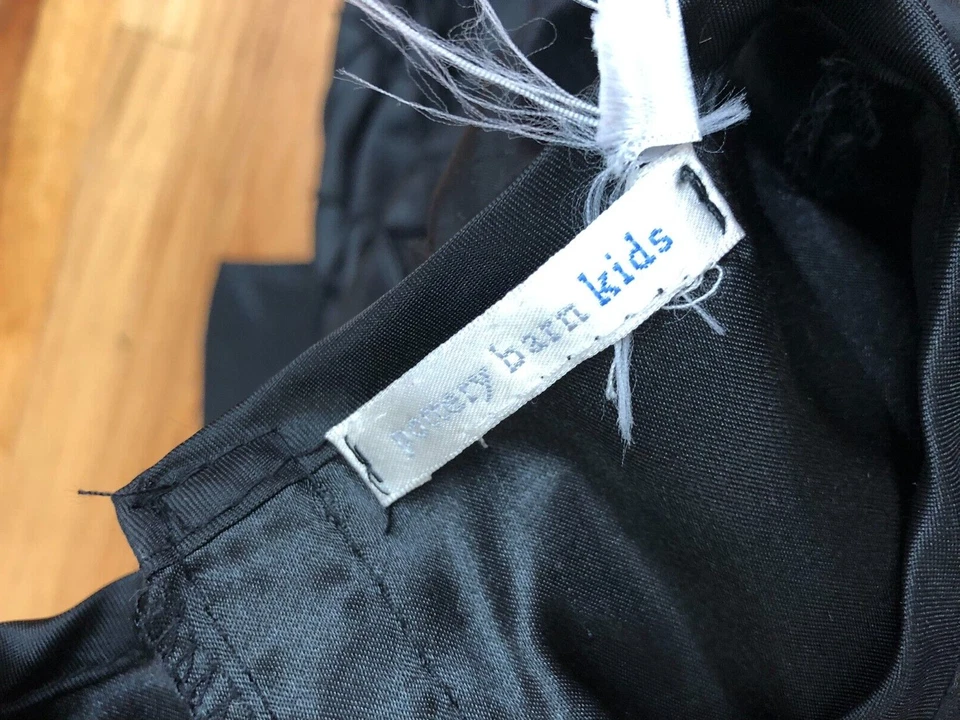 Pottery Barn Kids Witch 5/6 Costume A-Line Dress Girls Black Halloween Lace Hem - Image 4 of 4