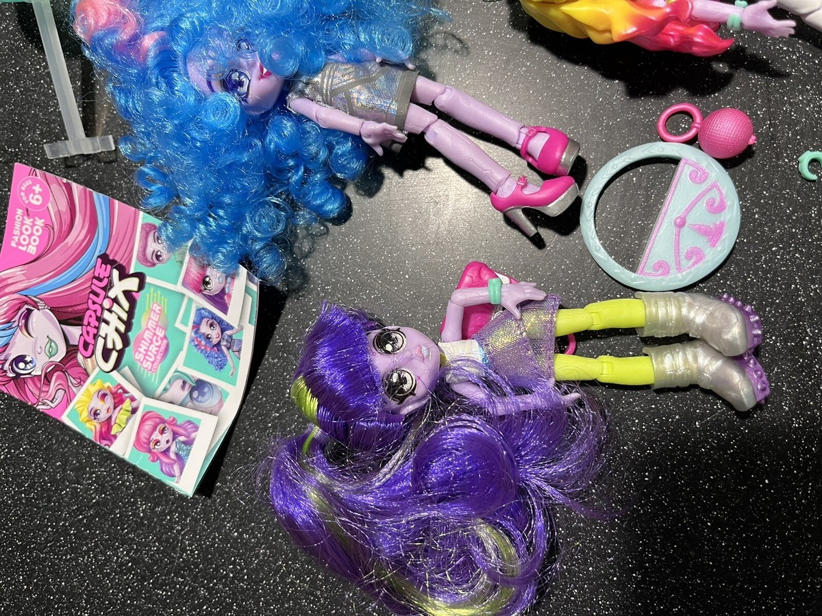 Capsule Chix s Dolls Lot Of 4 Girl Figures Interchangeable Parts
