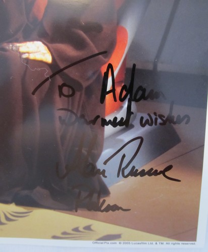 Star Wars Celebración III "Plo Koon" Episodio I 8x10 Foto firmada Alan Ruscoe - Imagen 3 de 7