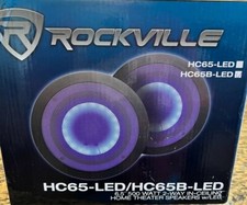 ROCKVILLE HC65B-LED 6.5" 500 WATT 2 WAY IN CEILING HOME THEATER SPEAKERS/LED/NEW