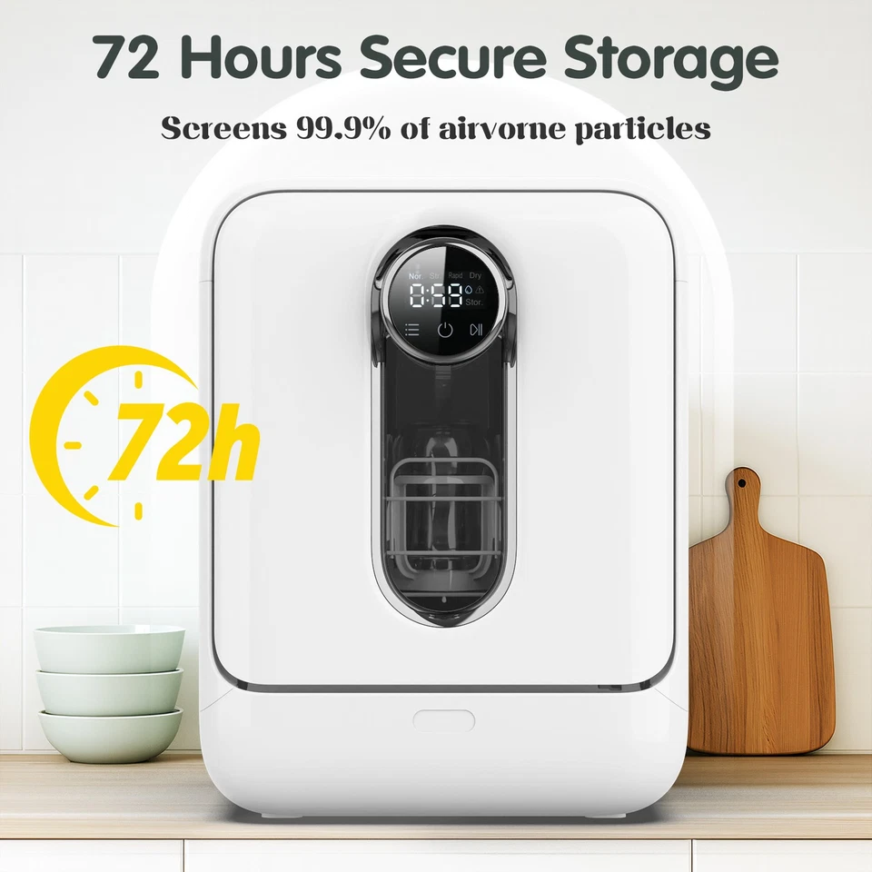 3-in-1 Baby Bottle Washer - Sterilizer & Dryer Combo- All in One Bottle Machine - image 3 of 4