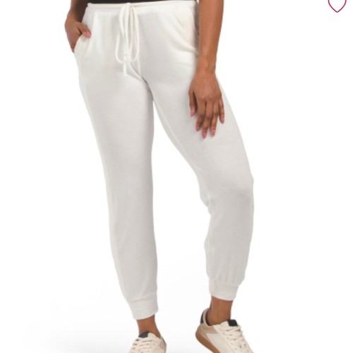 Michael Stars Jenny Joggers Chalk White Madison Brushed Jersey Pants 2061 Large