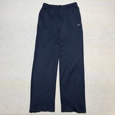Vintage Nike Track Pants Navy Blue Y2K Baggy Skater Zipped Cuffs Mens Large