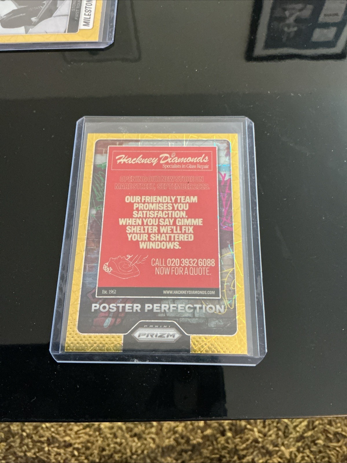 2025 Panini Prizm Rolling Stones Hackney #30 Poster Perfection 10/10 Gold Lazer