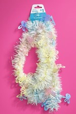 Easter Bunny Garland 9ft Pastel Tinsel Banner Spring Party Hanging Decoration