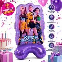 K-POP Demon Hunters Folienballon 82Cm Deko Kindergeburtstag Party Steh-Ballon