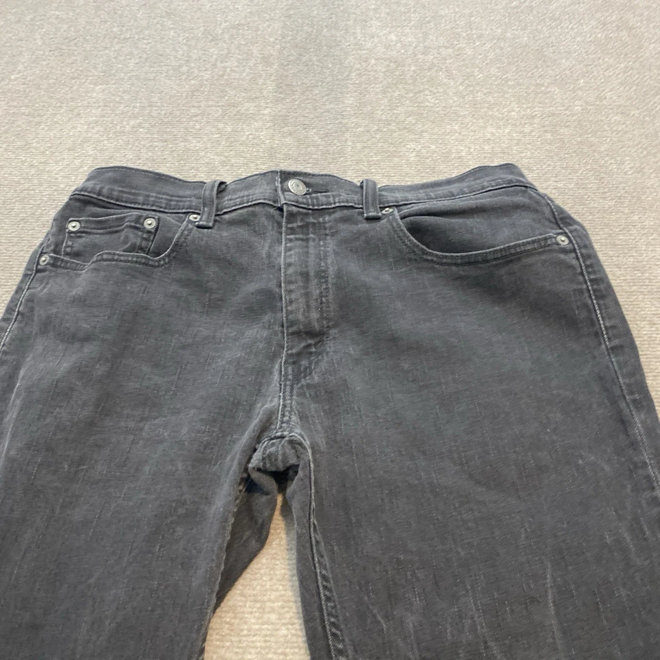 Jeans De Colección Levis 559 Y2K Para Hombres 34x32 Desteñidos Negros Sueltos Relajados Envejecidos Denim Foto 3 de 4