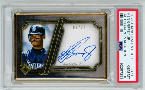 Ken Griffey Jr 2021 Topps Transcendent Collection Auto 02/20 PSA 10 HOF Mariners
