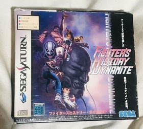 Fighter's History Dynamite W/RAM Cartridge Sega Saturn SS Japan Import Tested