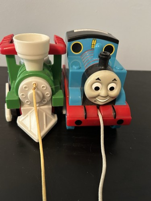 #ad #ad Thomas The Tank Engine Pull And Play Toy Two In One Good Condition $13.99