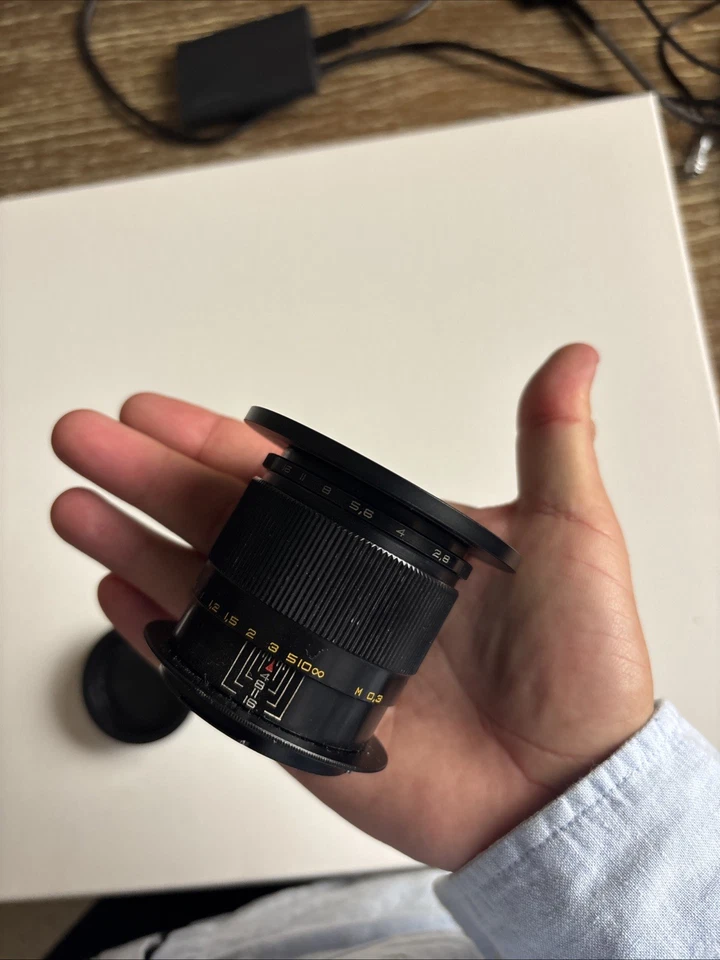 Industar Soviet Vintage 50mm 2.8 com Star Bokeh Excelente Estado Adaptador EF - Imagem 2 de 4