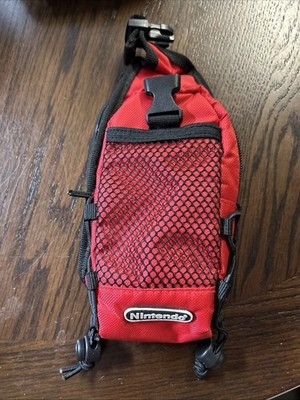 Nintendo GBA Carrying Pouch Red Mesh Bag Switch N Carry Official Soft Case