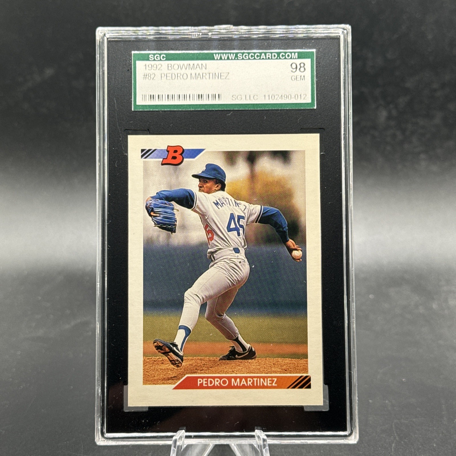 1992 Bowman Pedro Martinez ROOKIE #82 SGC 10 GEM MINT HOF 💎