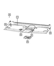 Genuine Mopar Overhead Console 7MP79LDMAA