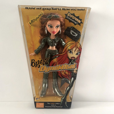 Bratz Dynamite Meygan NIB 2005 MGA Original Black Leather Outfit Vintage