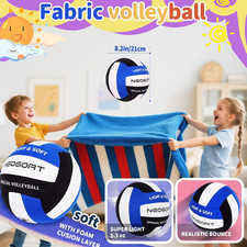 Soft Volleyball Indoor Practice-Super Silent Fabric Lightweight Kids Youth House