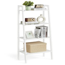 VASAGLE Ladder Shelf, 4Tier Bookshelf, Storage Rack, Bookcase with Steel Fram...