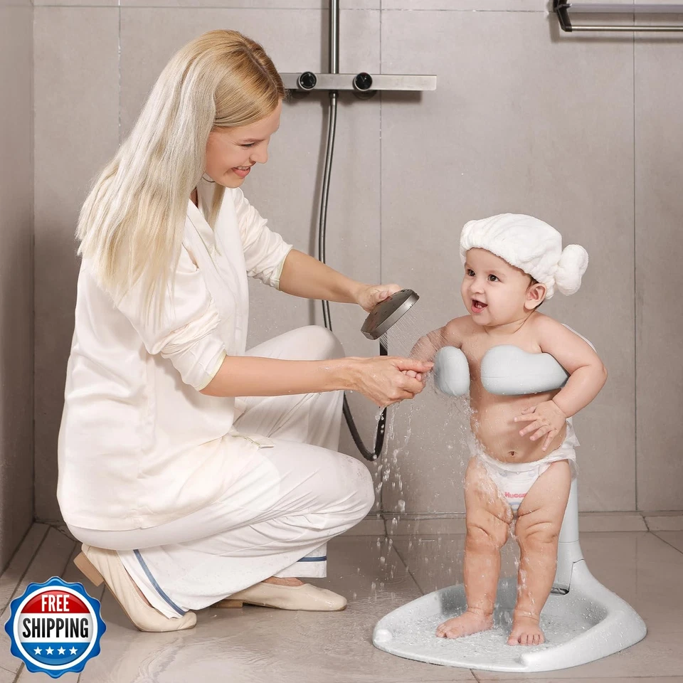 Подставка для душа ребенка ясельного возраста стойка для ванны с противоскользящим основанием и шоу - Изображение 2 из 4