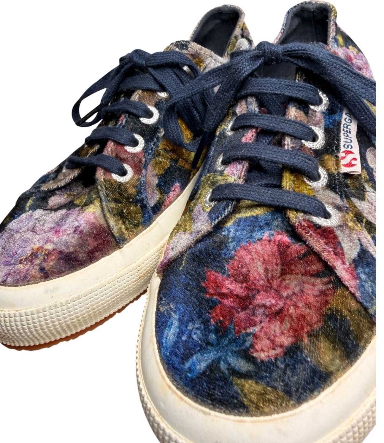 Women's 6.5 Blue Pink Cottagecore