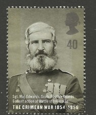 GB 2004 QE2 40p Crimean War Sgt Major Edwards Ex fdc SG 2491  ( M1056)