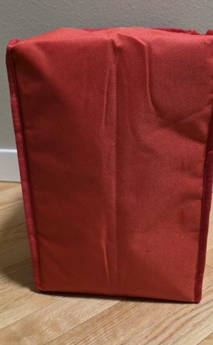 Porta Cruscotto Premium Hot Bag 14"x14"x9" Borsa per Consegna Isolata Rosso - Foto 4 di 5