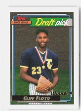 1992 Topps #186 Cliff Floyd Gold Winners