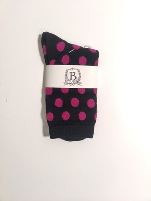 b studio -women's socks - multi color- Cotton Blend - Made in USA **O35**