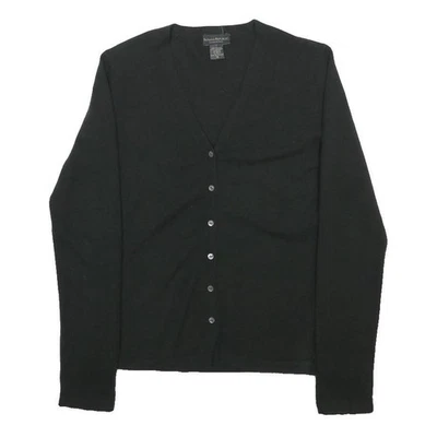 BANANA REPUBLIC Femme Pull Cachemire Col V Uni Basic Maille Boutonné - Photo 1/4