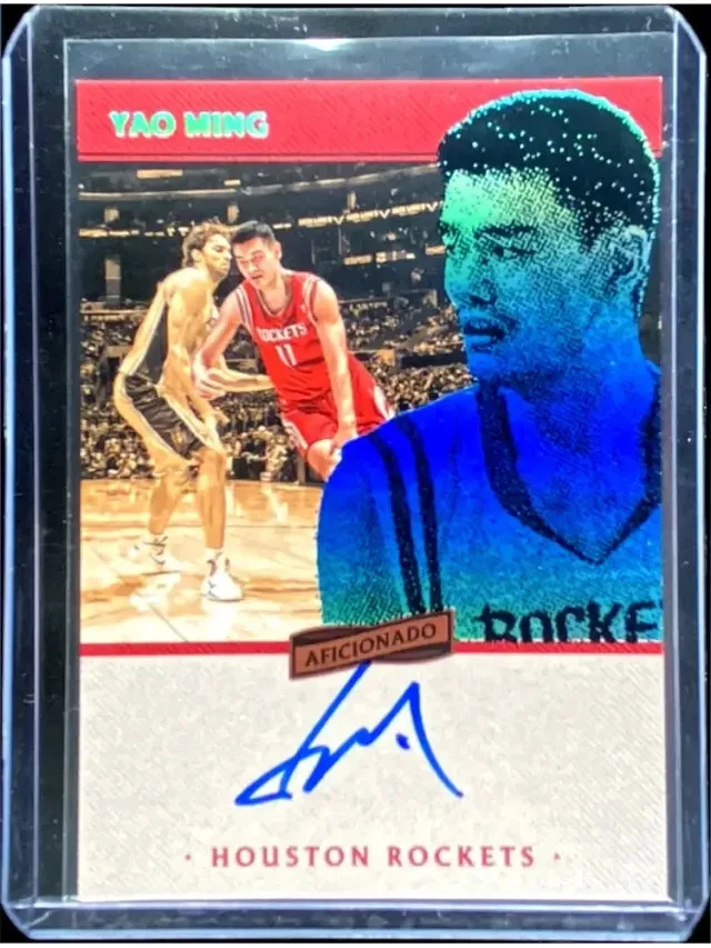 Yao Ming Basketball Original Autographed Sports Trading Cards