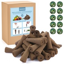 100 Pack Grow Sponges, Seed Pods 100 Round Brown 0.30 per gallon