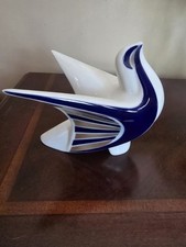 Estatuilla Escultura Moderna Porcelana Sargadelos “Pájaro Paloma San Lucas” Hecha en España