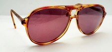 Vintage Titmus Brown Pink Translucent Oval Sunglasses FRAMES ONLY