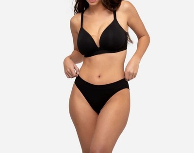 UNDEROUTFIT 3 Pack Everyday-U Bikini Black Panties Underwear XL #904