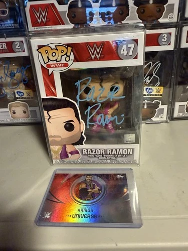 Scott Hall Razor Ramon Signed Autograph WWE Funko Pop Vinyl Figure w/ JSA COA