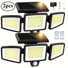 Solar Outdoor Lights 210 LED Security Lights with Remote Control, Motion Sensor